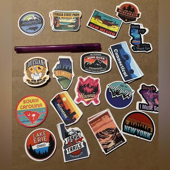 North Dakota Matte Finish PVC Removable Waterproof Decor Accent St… - Picture 8 of 8